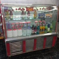 یخچال ویترینی استیل ،ساندویچی،شیشه خم سوپر مارکت