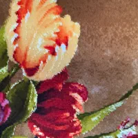 تابلوفرش دستباف گل - نو|تابلو فرش|تهران, مهران (سیدخندان)|دیوار