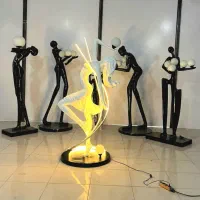 فروش مجسمه آباژور رقص مانکن فایبرگلاس مدرن