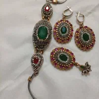 سرویس نقره الماس یاقوت برمه  زمرد  عتیقه کلکسیونی