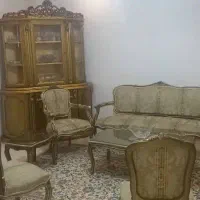 مبل استیل ۸ نفره  و میز ناهار خوری با بوفه