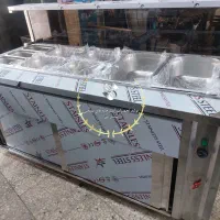 کانترسرد و گرم تاپنگ یخچال شو کیک کته پز میزاستیل