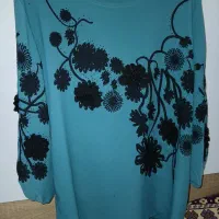 بلوز مجلسی گل برجسته نگین دار