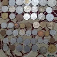 سکه خارجی توش نقره و برنز و آلمینیوم و ایرانی