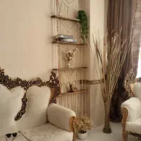 شلف و دیوارکوب مکرومه|صنایع دستی و سایر لوازم تزئینی|مشهد, حجاب (شهرک غرب)|دیوار