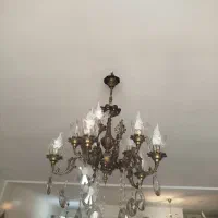 لوستر برنزی سنگین دو عدد