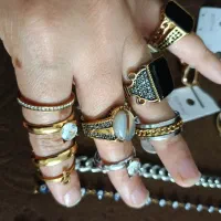گردنبندکارتیه،شاتل،چشم ونظراستیل رنگ ثابت ،انگشتر|جواهرات|کاشان, مفتح|دیوار