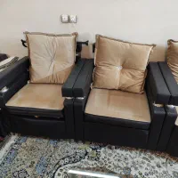 مبل راحتی L دست دوم ۹نفره|مبلمان خانگی و میز عسلی|اصفهان, عطار نیشابوری|دیوار