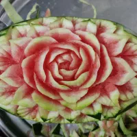 حکاکی هندوانه /میوه آرایی و گل دکوراتیو|خدمات پذیرایی، مراسم|اسلامشهر, شهرک قائمیه|دیوار