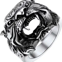 انگشتر ببر و گردنبند کبریتی