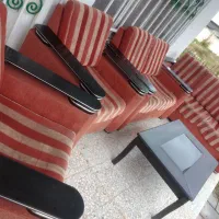 مبل راحتی ۷نفره و میز عسلی بزرگ