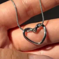 گردنبند قلب دفرمه