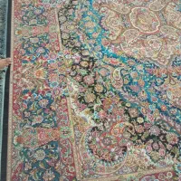 ابریشم رج 55   9متری فیروزه ای نقشه سالاری