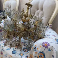 لوستر تمام برنج کلکسیونی|لوستر و چراغ آویز|قیامدشت - خاورشهر, |دیوار