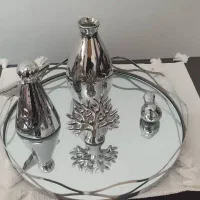گلدان و مجسمه های سرامیک با روکش سیلور