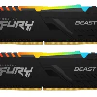 رم DDR4 کینگستون 3200MHz مدل Fury Beast RGB 16gb