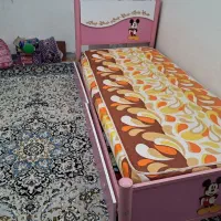 تخت دخترانه با تشک .دره شهر|تخت و صندلی بچه|ایلام, |دیوار