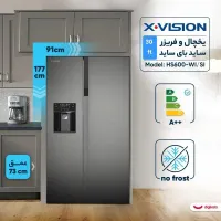 یخچال  ساید بای ساید یخسازاتومات ایکس ویژن|یخچال و فریزر|رشت, گلباغ نماز|دیوار