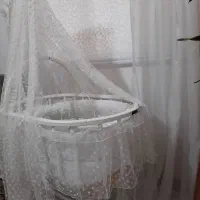 تخت نوزاد کنار مادر کاملا چوب مدل ترک|اسباب و اثاث بچه|رشت, بوسار|دیوار