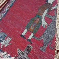 قالی دست بافت|فرش|مرودشت, نقش رستم|دیوار