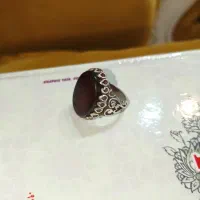 انگشتر عقیق عنابی|جواهرات|یزد, |دیوار