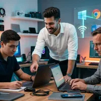 آموزش کاربری کافی‌نت و ماشین های اداری