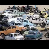 ماشین اسقاطی تصادفی سوخته