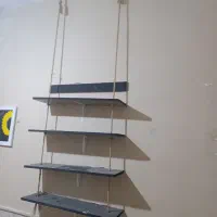 طبقه کتابخانه و لوازم در حد نو|کتابخانه، شلف، قفسه‌های دیواری|نیشابور, گنبد سبز|دیوار