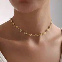 ست گردنبند و دستبند بابونه