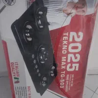 گاز رومیزی پنج شعله استیل با شعله‌های برنجی