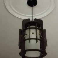 لوستر چوبی|لوستر و چراغ آویز|تهران, خواجه نصیر طوسی|دیوار