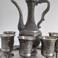 فروش تنگ و لیوان و سینی دو عدد پارچ تزئینی|کلکسیون اشیاء عتیقه|ابهر, |دیوار
