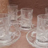 فنجان و نعلبکی کریستال