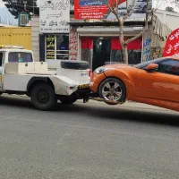 امداد خودرو نیسان یدک کش خودروبر چرخگیر محمد شهر