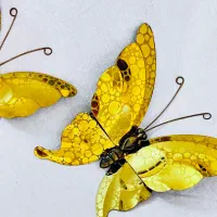 ۳ عدد پروانه برنجی تزئینی دیواری|صنایع دستی و سایر لوازم تزئینی|تبریز, |دیوار