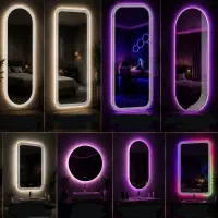 آینه سفارشی . بک لایت . لمسی . rgb . قدی