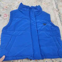 پافر کوتاه و شلوار ست سیلیکونی آبی