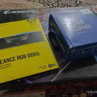 باندل آکبند z790 aorus . i7 14700k. ram 32 Corsair