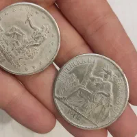 سکه دلار آمریکا و فرانسه