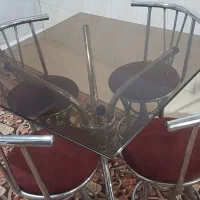 میز و صندلی غذا خوری استیل|میز و صندلی غذاخوری|قدس, شهر‌قدس|دیوار