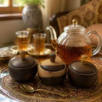 قندان چوبی گردو