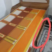تخت نوجوان با تشک  وکشو برای لباس