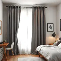 پرده پانچ دو تکه مینیمال / اتاق خواب / پذیرایی|پرده، رانر، رومیزی|شیراز, زرهی|دیوار