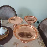 سه عدد ظرف مسی
