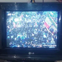 تلوزیون الجی صفحه فلت با کنترل سالم