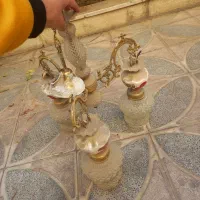 ۲تا لوستر سه شاخه جنس برنج