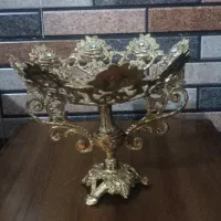 جا میوه ای برنز سایز بزرگ و کوچک گل رز