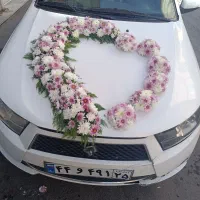 تزیین ماشین عروس دسته گل عروس بله برون