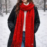 شال گردن قرمز کریسمس