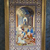 تابلو فرش اصفهان تک خفت